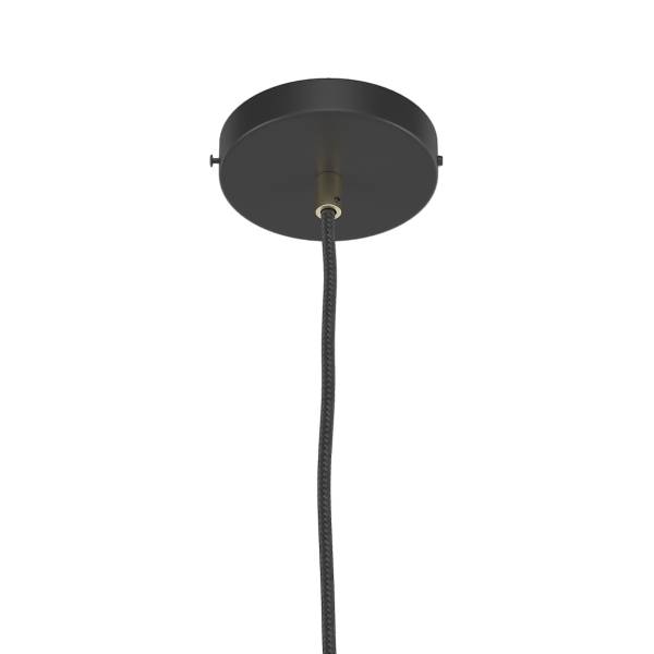 Pendelleuchte MOME 1-flammig - Rauchglas / Eisen - Messing