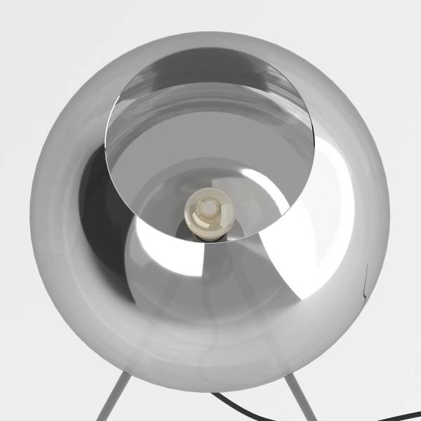 Stehleuchte ARA - Rauchglas / Eisen - 1-flammig