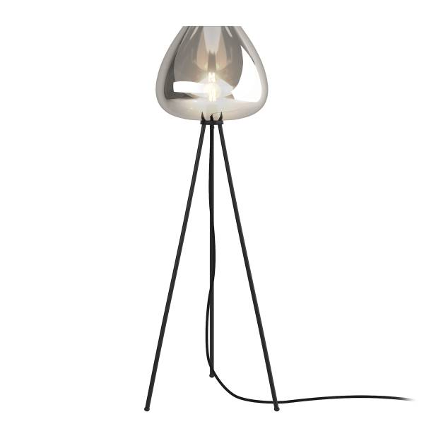 Stehleuchte ARA - Rauchglas / Eisen - 1-flammig