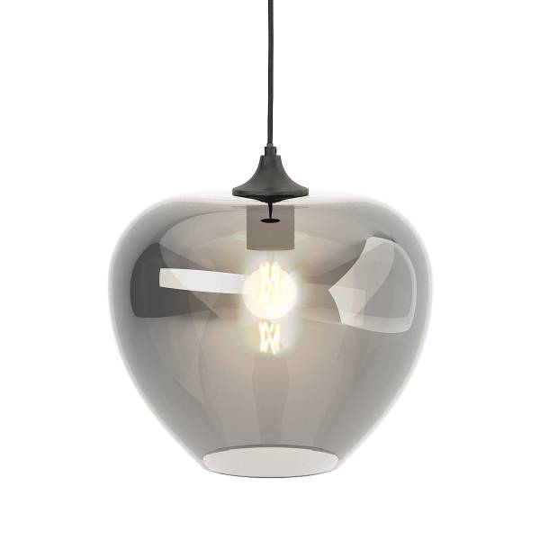 Pendelleuchte ARA - Rauchglas / Eisen - 1-flammig