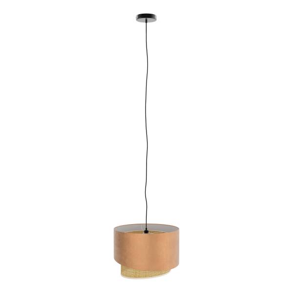 Pendelleuchte OKO Typ B - Textil / Rattan - 1-flammig