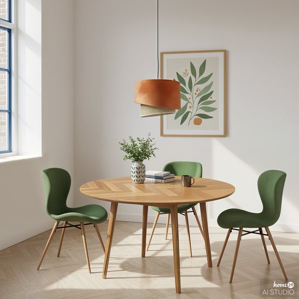 Pendelleuchte OKO Typ B - Textil / Rattan - 1-flammig