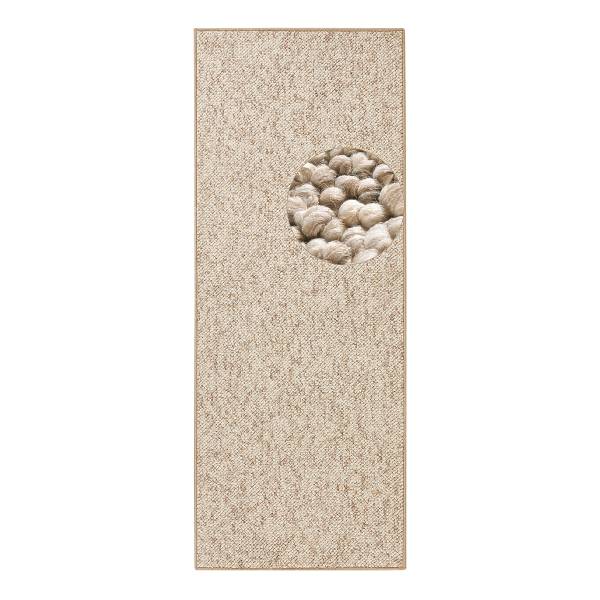 Läufer Wolly - Polypropylen / Fleece - Beige - 80 x 200 cm