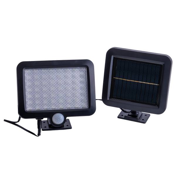 LED-Solar-Wandleuchte Pepe 2er-Set - Kunststoff - Schwarz - 1-flammig