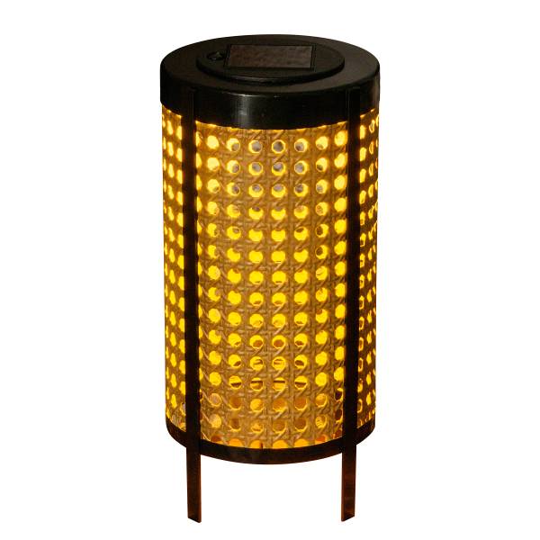 LED-Solarleuchte Patti - Aluminium - Braun / Schwarz - 1-flammig