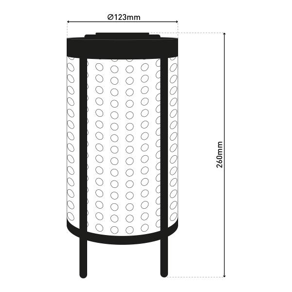 LED-Solarleuchte Patti - Aluminium - Braun / Schwarz - 1-flammig