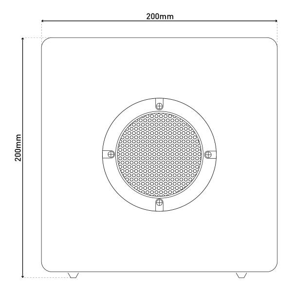 LED-/Bluetooth Würfel Cube - Kunststoff - Weiß - 1-flammig