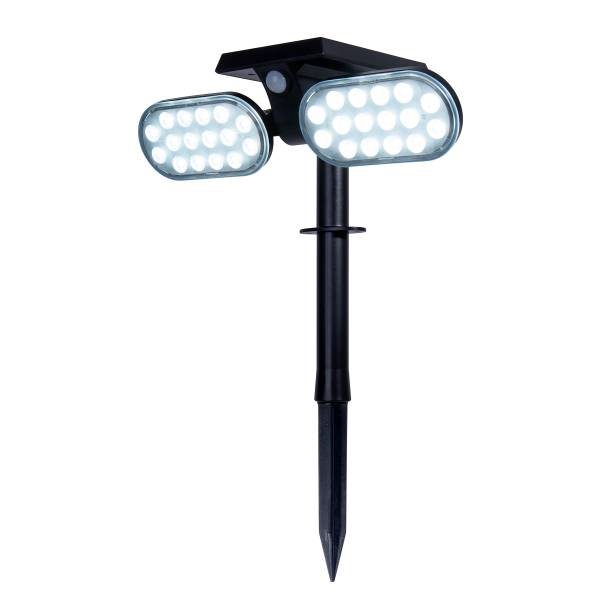 LED-Solar-Wegeleuchte Paco - Kunststoff - Schwarz - 2-flammig