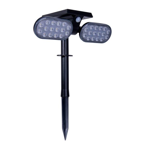 LED-Solar-Wegeleuchte Paco - Kunststoff - Schwarz - 2-flammig