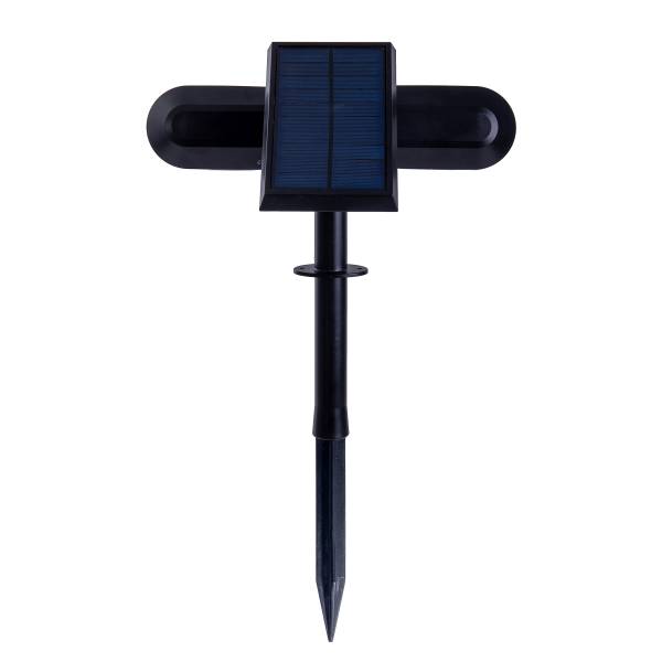 LED-Solar-Wegeleuchte Paco - Kunststoff - Schwarz - 2-flammig