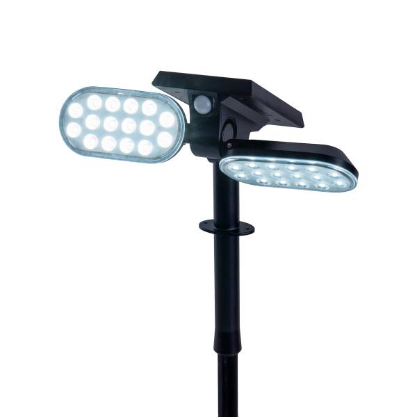 LED-Solar-Wegeleuchte Paco - Kunststoff - Schwarz - 2-flammig