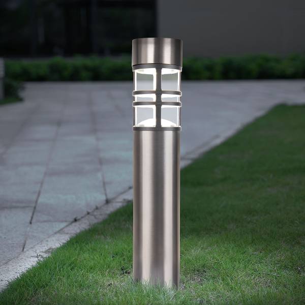 LED-Solar-Wegeleuchte Bobby 3er-Set - Edelstahl - Silber - 1-flammig