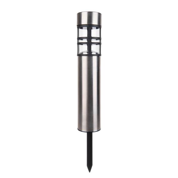 LED-Solar-Wegeleuchte Bobby 3er-Set - Edelstahl - Silber - 1-flammig