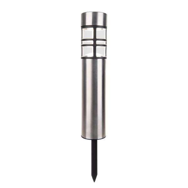 LED-Solar-Wegeleuchte Bobby 3er-Set - Edelstahl - Silber - 1-flammig