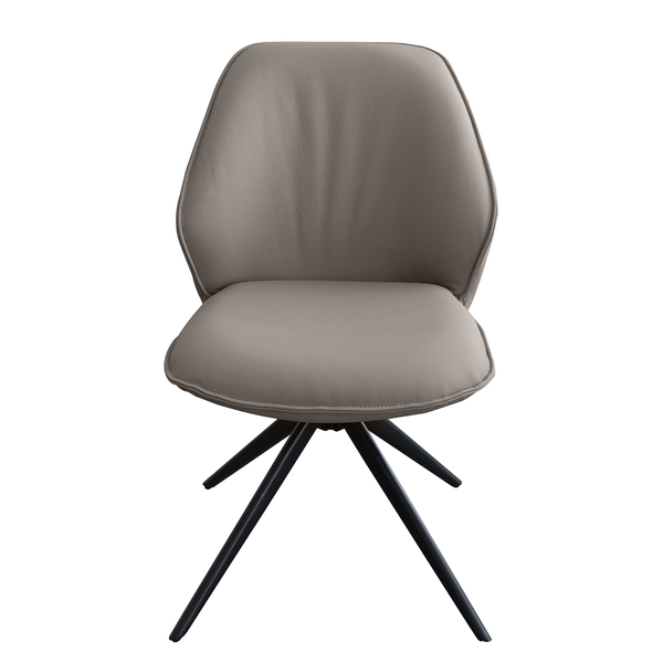 Drehbarer Polsterstuhl LINNI 2er-Set - Taupe