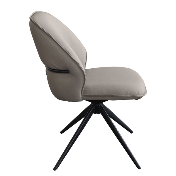 Drehbarer Polsterstuhl LINNI 2er-Set - Taupe
