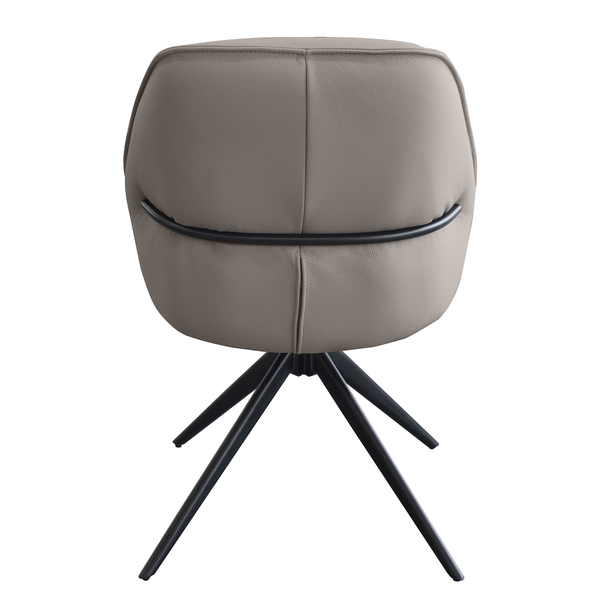 Drehbarer Polsterstuhl LINNI 2er-Set - Taupe