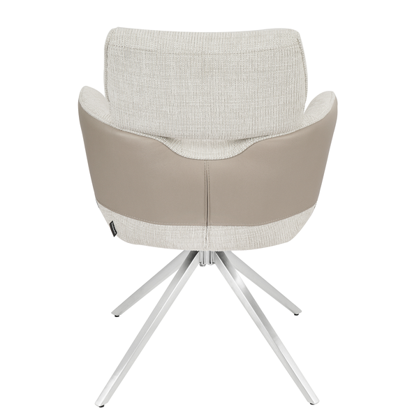Drehbarer Armlehnenstuhl INNIK 2er-Set - Beige