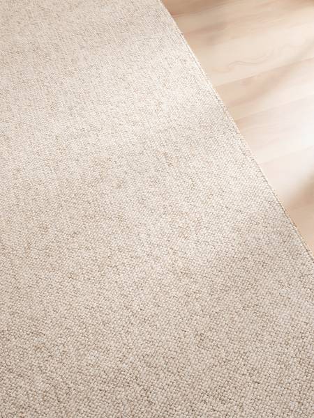 Kurzflorteppich Rocco - Polypropylen / Filz - Creme - 120 x 170 cm