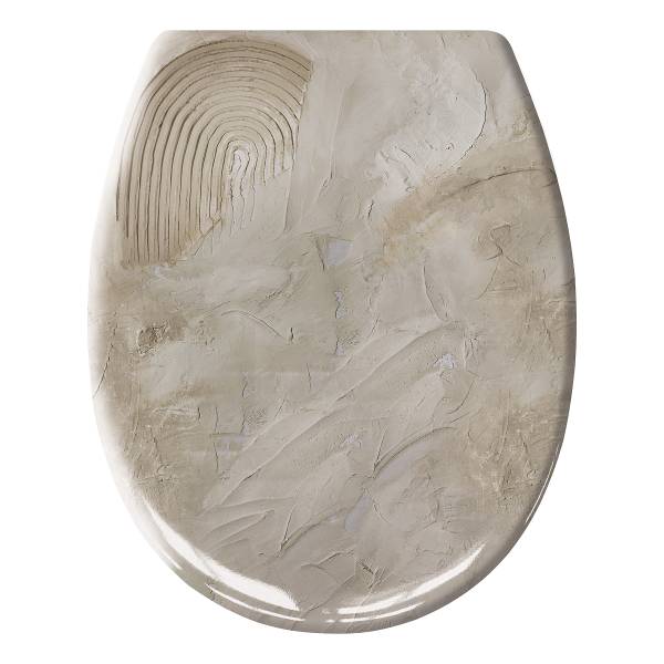 WC-Sitz Art - Beige - Kunstharz - 37 x 5 x 45 cm