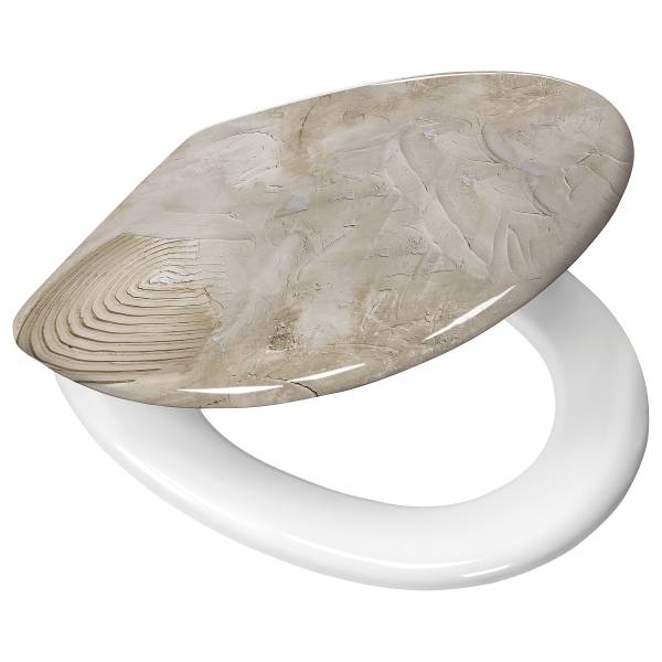 WC-Sitz Art - Beige - Kunstharz - 37 x 5 x 45 cm