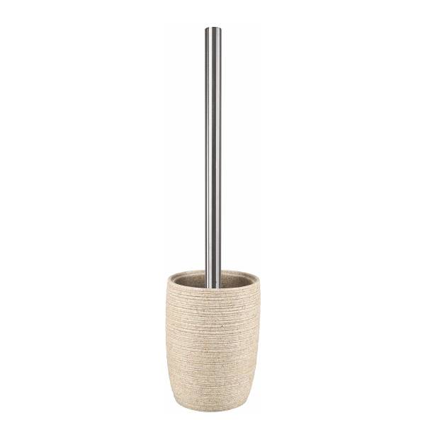 WC-Bürsten-Halter Sand - Beige - Braun - Polyresin - 10 x 37 x 10 cm