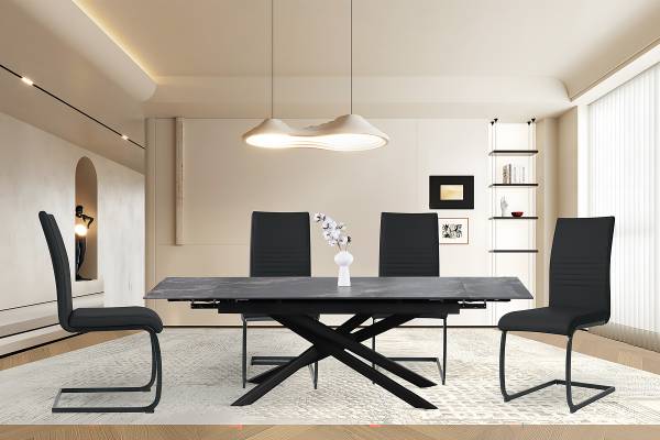 Freischwinger Kazari 2er-Set - Schwarz