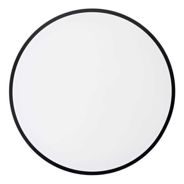 LED-Deckenleuchte Vadin - Eisen / Kunststoff - Schwarz - 1-flammig - Durchmesser: 49 cm