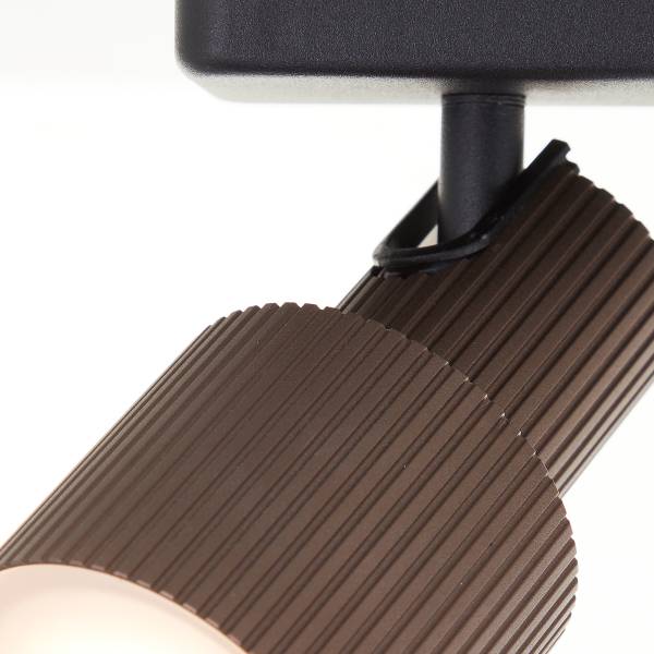 LED-Deckenleuchte Cadiz - Aluminium - Schwarz / Bronze - Flammenanzahl: 2