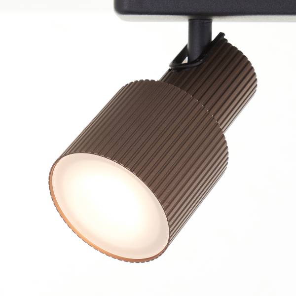 LED-Deckenleuchte Cadiz - Aluminium - Schwarz / Bronze - Flammenanzahl: 2