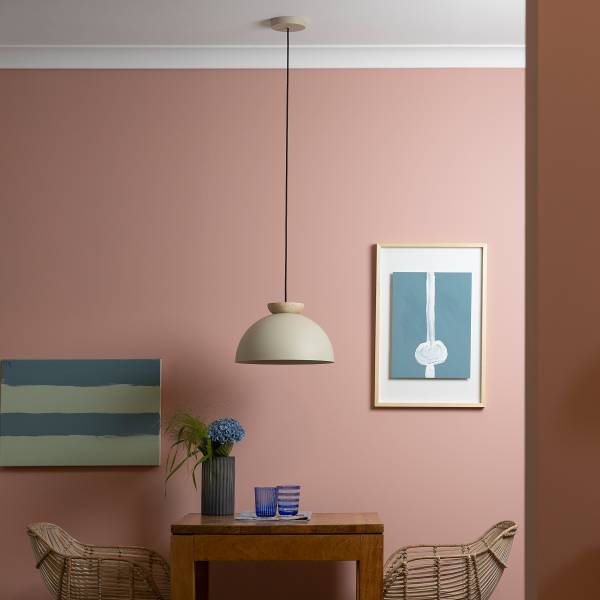 Pendelleuchte Nalam Marmor - Eisen / Marmor - Beige - 1-flammig