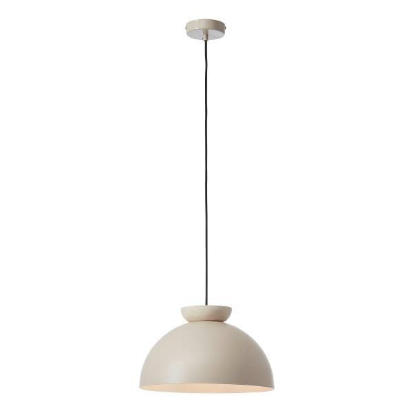 Pendelleuchte Nalam Marmor - Eisen / Marmor - Beige - 1-flammig