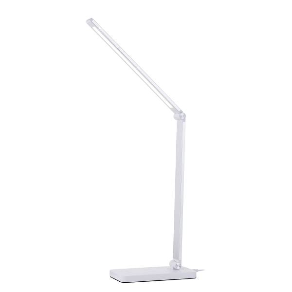 LED-Schreibtischlampe Florence - Eisen / Kunststoff - 1-flammig - Weiß