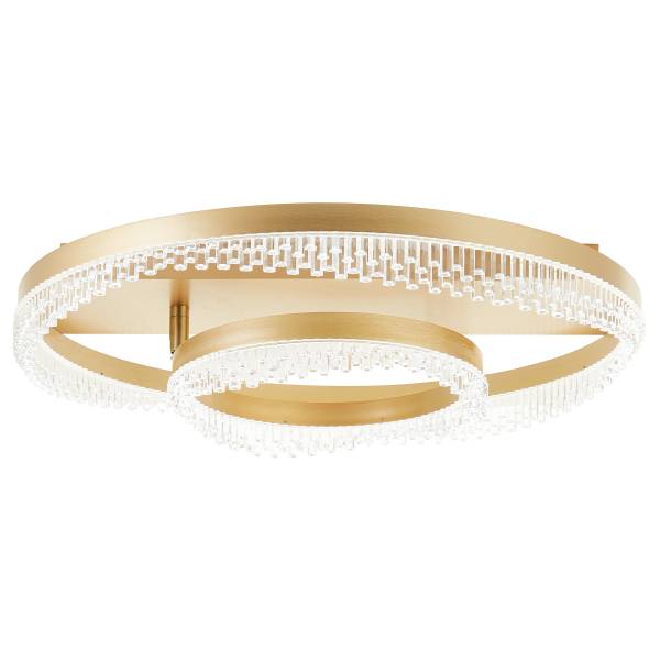 LED-Deckenleuchte Aurora - Aluminium / Acrylglas - 2-flammig - Gold