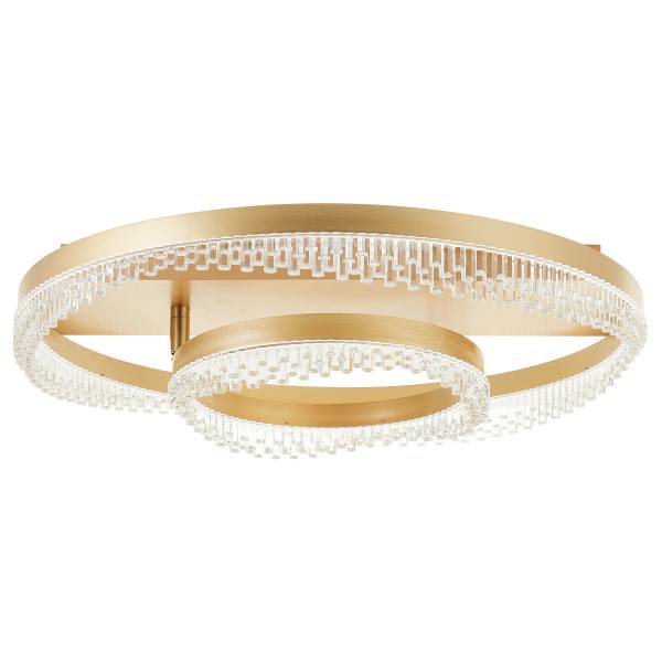 LED-Deckenleuchte Aurora - Aluminium / Acrylglas - 2-flammig - Gold