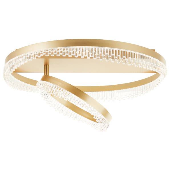 LED-Deckenleuchte Aurora - Aluminium / Acrylglas - 2-flammig - Gold