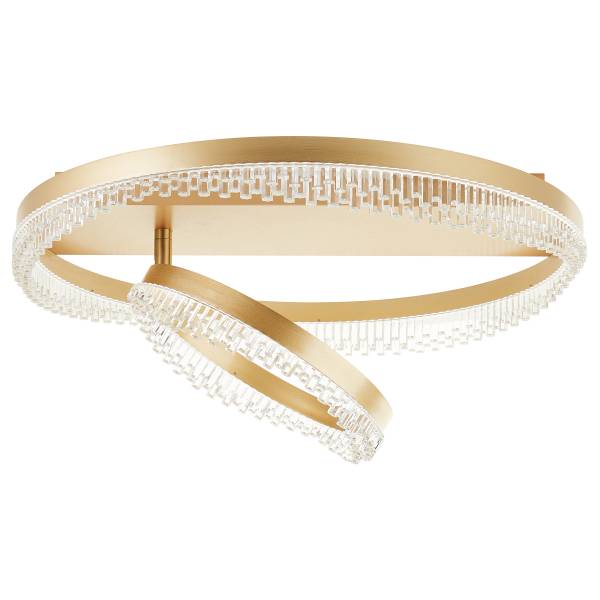 LED-Deckenleuchte Aurora - Aluminium / Acrylglas - 2-flammig - Gold