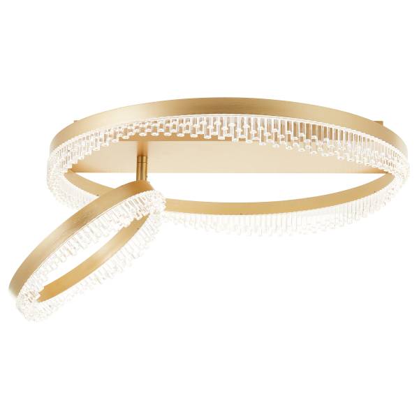 LED-Deckenleuchte Aurora - Aluminium / Acrylglas - 2-flammig - Gold
