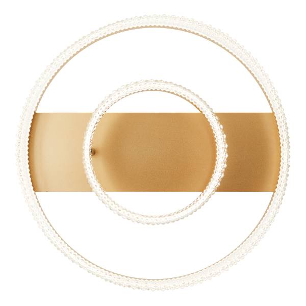 LED-Deckenleuchte Aurora - Aluminium / Acrylglas - 2-flammig - Gold