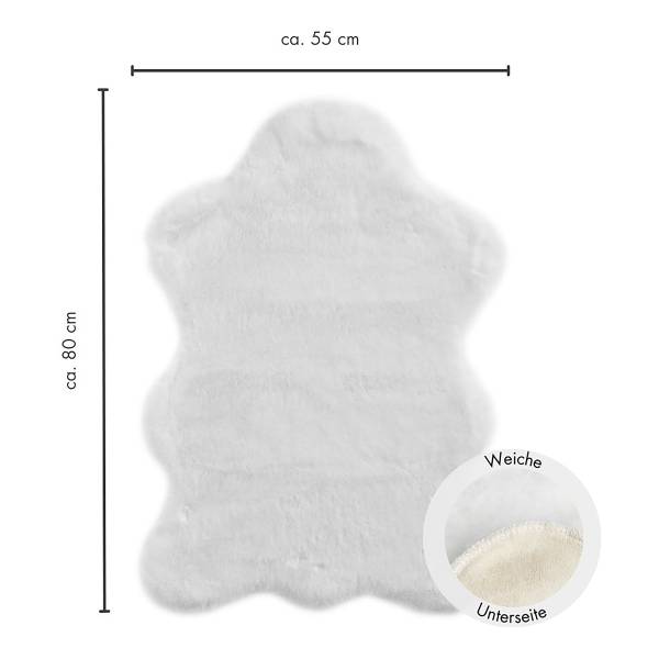 Dekofell Como - Weiß