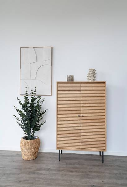 Kerzenhalter Mbean - Braun - Farbglas - 12 x 12 x 12 cm