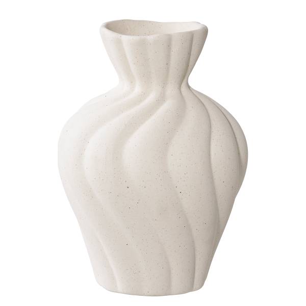 Vasen-Set Pupuh 2-teilig - Weiß - Keramik - 11 x 15 x 11 cm