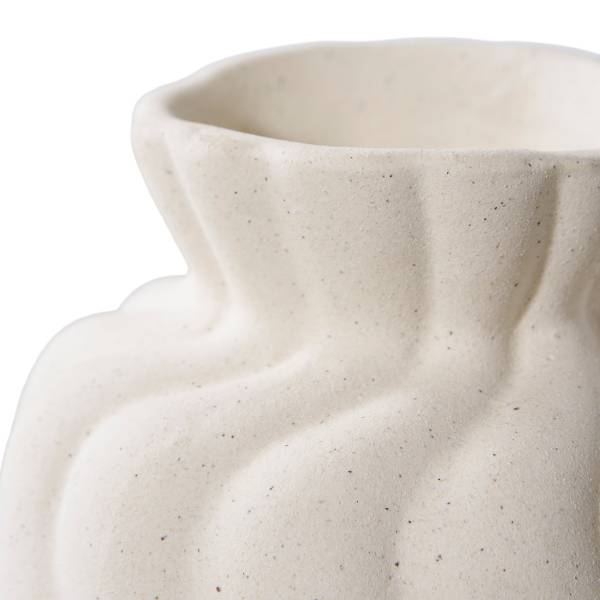 Vasen-Set Pupuh 2-teilig - Weiß - Keramik - 11 x 15 x 11 cm