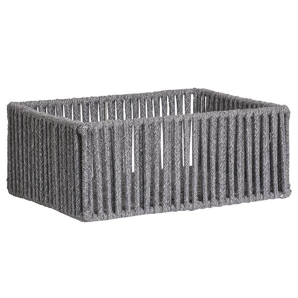 Korb-Set Arese 3-teilig - Grau - Stahl - 26 x 14 x 36 cm