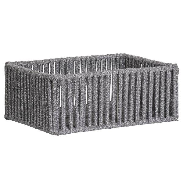 Korb-Set Arese 3-teilig - Grau - Stahl - 26 x 14 x 36 cm