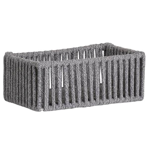 Korb-Set Arese 3-teilig - Grau - Stahl - 26 x 14 x 36 cm