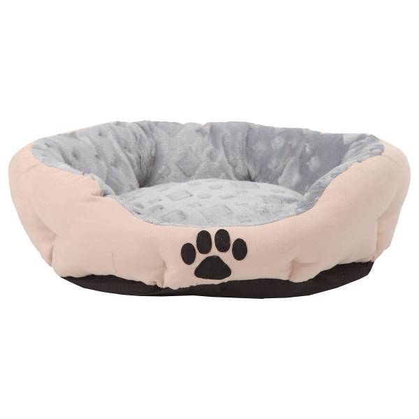 Hundebett Snow L - Polyester - Grau / Beige
