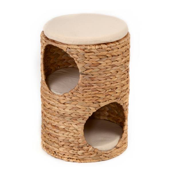 Katzentonne Fika - Wasserhyazinthe / Baumwollstoff - Braun
