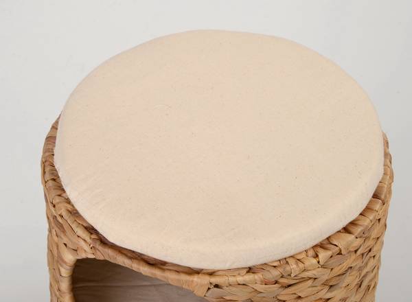 Katzentonne Fika - Wasserhyazinthe / Baumwollstoff - Braun