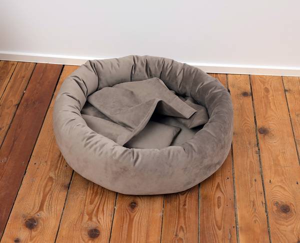 Hundebett Lajos Gr. 1 - Polyester - Taupe